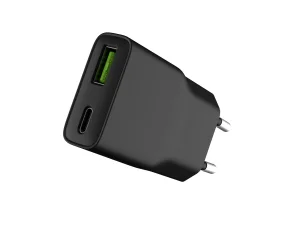 Univerzální USB nabíječka Natec RIBERA GaN SLIM, 20 W, 1X USB-A + 1X USB-C, Černá - obrázek 3