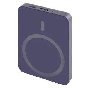 EMOS POWERBANKA WI 522, bezdrátové nabíjení 20W, 5.000mAh, MODRÁ, 1xUSB-C
