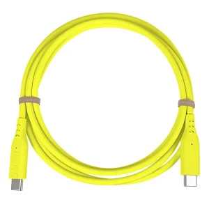 PremiumCord silikonový USB-C 60W, žlutý, 1.5m - obrázek 2
