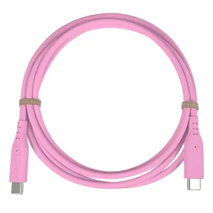 PremiumCord silikonový USB-C 60W, růžový, 1.5m - obrázek 2
