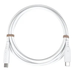 PremiumCord silikonový USB-C 60W, bílý, 1.5m - obrázek 2