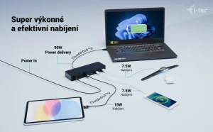 i-tec Thunderbolt 4 Dokovací stanice 90W - obrázek 8