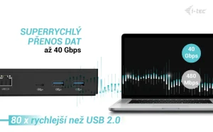 i-tec Thunderbolt 4 Dokovací stanice 90W - obrázek 9