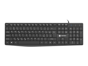 Natec klávesnice Nautilus 2/Drátová USB/CZ-SK layout/Černá