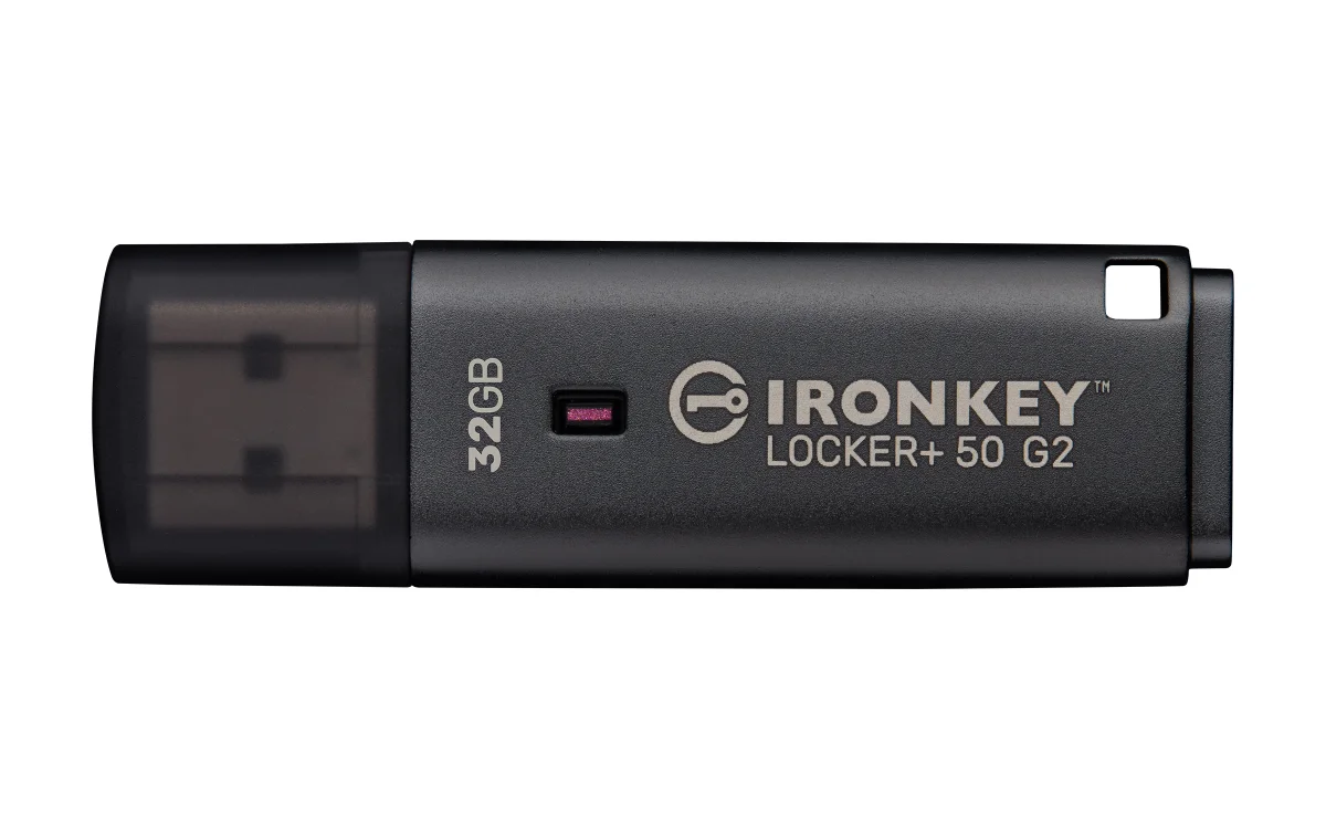 Kingston IronKey Locker+ 50 G2/32GB/USB 3.2 Gen 1 (5Gb/s)/USB-A/Černá