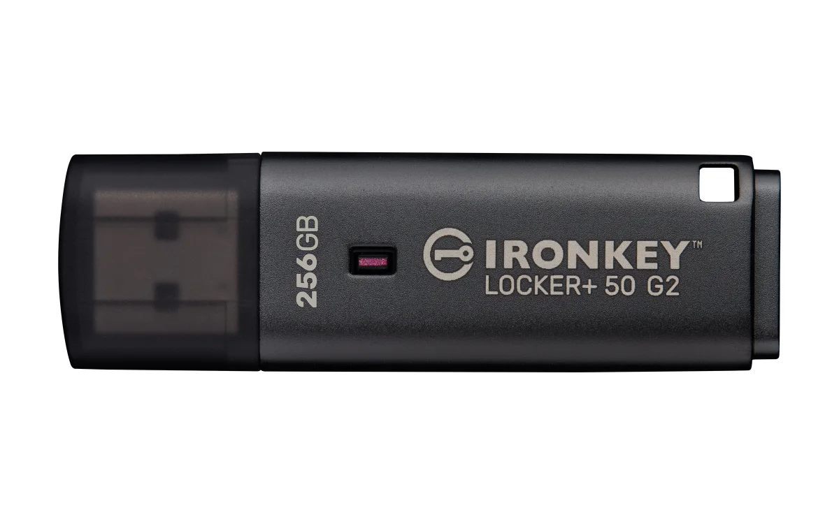 Kingston IronKey Locker+ 50 G2/256GB/USB 3.2 Gen 1 (5Gb/s)/USB-A/Černá