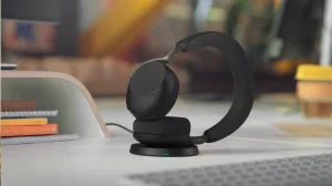 Jabra Evolve3 75, UC, Link390c, Black, WLC Chrg - obrázek 2