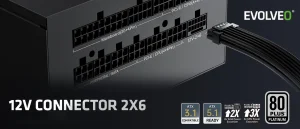 EVOLVEO P1200, 1200W/ ATX 3.1/ 80+ PLATINUM/ - obrázek 7