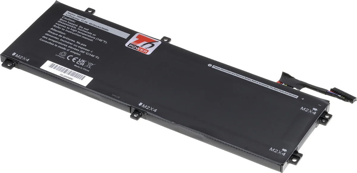 Baterie T6 Power pro Dell Precision 15 5520, 5530, XPS 15 9560, 9570, 4910mAh, 56Wh, 3cell, Li-pol