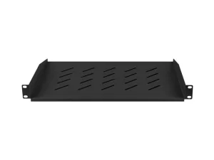 LANBERG 19" PEVNÁ POLICE 1U/483X315MM MAX. NOSNOST DO 25 KG ČERNÁ - obrázek 2