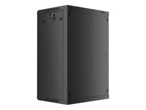LANBERG 19" RACKOVÁ SKŘÍŇ PRO MONTÁŽ NA STĚNU 18U/600X450 (FLAT PACK) S PROSKLENÝMI DVEŘMI ČERNÁ V2 - obrázek 14