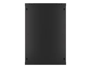 LANBERG 19" RACKOVÁ SKŘÍŇ PRO MONTÁŽ NA STĚNU 18U/600X450 (FLAT PACK) S PROSKLENÝMI DVEŘMI ČERNÁ V2 - obrázek 4