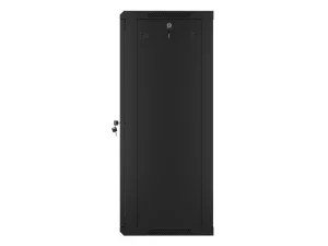 LANBERG 19" RACKOVÁ SKŘÍŇ PRO MONTÁŽ NA STĚNU 22U/600X450 (FLAT PACK) S PROSKLENÝMI DVEŘMI ČERNÁ V2 - obrázek 2