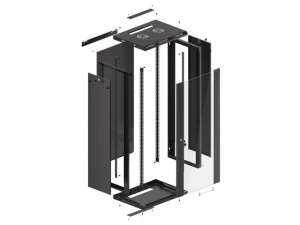 LANBERG RACKOVÁ SKŘÍŇ 19" NÁSTĚNNÁ 27U/600X450 (FLAT PACK) S PROSKLENÝMI DVEŘMI ČERNÁ V2 - obrázek 15