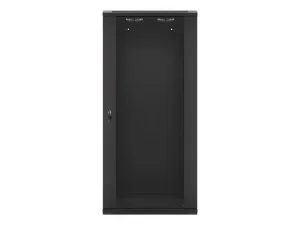 LANBERG RACKOVÁ SKŘÍŇ 19" NÁSTĚNNÁ 27U/600X450 (FLAT PACK) S PROSKLENÝMI DVEŘMI ČERNÁ V2 - obrázek 3