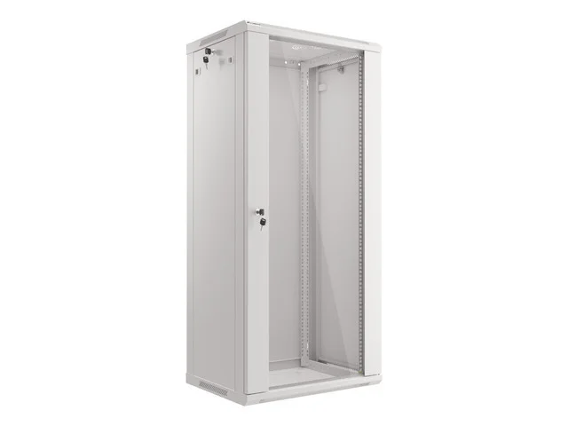 LANBERG RACKOVÁ SKŘÍŇ 19" NÁSTĚNNÁ 27U/600X450 (FLAT PACK) ŠEDÁ V2