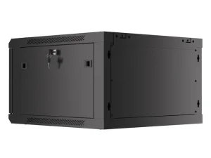 LANBERG RACKOVÁ SKŘÍŇ 19" PRO MONTÁŽ NA STĚNU 6U/600X600 PRO VLASTNÍ MONTÁŽ S KOVOVÝMI DVEŘMI ČERNÁ - obrázek 5