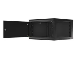 LANBERG RACKOVÁ SKŘÍŇ 19" PRO MONTÁŽ NA STĚNU 6U/600X600 PRO VLASTNÍ MONTÁŽ S KOVOVÝMI DVEŘMI ČERNÁ - obrázek 7