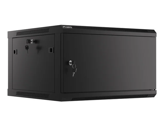 LANBERG RACKOVÁ SKŘÍŇ 19" PRO MONTÁŽ NA STĚNU 6U/600X600 PRO VLASTNÍ MONTÁŽ S KOVOVÝMI DVEŘMI ČERNÁ