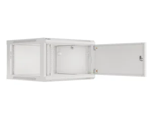 LANBERG RACKOVÁ SKŘÍŇ 19" PRO MONTÁŽ NA STĚNU 6U/600X600 PRO VLASTNÍ MONTÁŽ S KOVOVÝMI DVEŘMI ŠEDÁ - obrázek 2