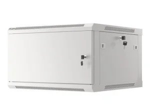 LANBERG RACKOVÁ SKŘÍŇ 19" PRO MONTÁŽ NA STĚNU 6U/600X600 PRO VLASTNÍ MONTÁŽ S KOVOVÝMI DVEŘMI ŠEDÁ - obrázek 10