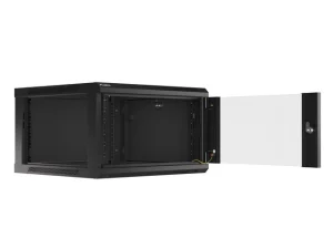 LANBERG 19" RACKOVÁ SKŘÍŇ PRO MONTÁŽ NA STĚNU 6U/600X600 (FLAT PACK) ČERNÁ V2 - obrázek 9