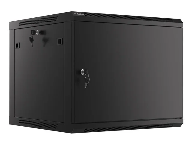 LANBERG RACKOVÁ SKŘÍŇ 19" PRO MONTÁŽ NA STĚNU 9U/600X600 PRO VLASTNÍ MONTÁŽ S KOVOVÝMI DVEŘMI ČERNÁ