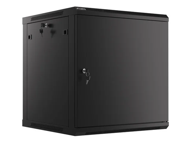 LANBERG RACKOVÁ SKŘÍŇ 19" NÁSTĚNNÁ 12U/600X600 PRO VLASTNÍ MONTÁŽ S KOVOVÝMI DVEŘMI ČERNÁ