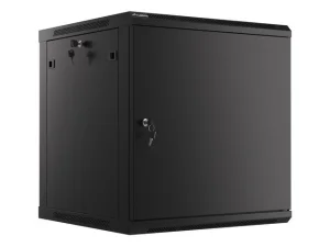 LANBERG RACKOVÁ SKŘÍŇ 19" NÁSTĚNNÁ 12U/600X600 PRO VLASTNÍ MONTÁŽ S KOVOVÝMI DVEŘMI ČERNÁ