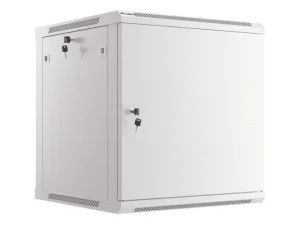 LANBERG RACKOVÁ SKŘÍŇ 19" NÁSTĚNNÁ 12U/600X600 PRO VLASTNÍ MONTÁŽ S KOVOVÝMI DVEŘMI ŠEDÁ