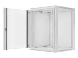 LANBERG 19" RACKOVÁ SKŘÍŇ PRO MONTÁŽ NA STĚNU 15U/600X600 (FLAT PACK) S PROSKLENÝMI DVEŘMI ŠEDÁ V2c - obrázek 4