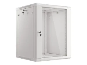 LANBERG 19" RACKOVÁ SKŘÍŇ PRO MONTÁŽ NA STĚNU 15U/600X600 (FLAT PACK) S PROSKLENÝMI DVEŘMI ŠEDÁ V2c