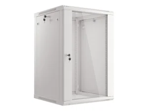 LANBERG 19" RACKOVÁ SKŘÍŇ PRO MONTÁŽ NA STĚNU 18U/600X600 (FLAT PACK) ŠEDÁ V2