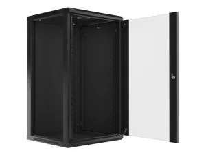 LANBERG 19" RACKOVÁ SKŘÍŇ PRO MONTÁŽ NA STĚNU 22U/600X600 (FLAT PACK) ČERNÁ V2 - obrázek 15