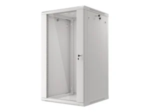 LANBERG 19" RACKOVÁ SKŘÍŇ PRO MONTÁŽ NA STĚNU 22U/600X600 (FLAT PACK) S PROSKLENÝMI DVEŘMI ŠEDÁ V2 - obrázek 3
