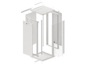 LANBERG RACKOVÁ SKŘÍŇ 19" NÁSTĚNNÁ 27U/600X600 (FLAT PACK) S PROSKLENÝMI DVEŘMI ŠEDÁ V2 - obrázek 5
