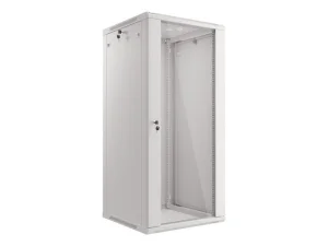 LANBERG RACKOVÁ SKŘÍŇ 19" NÁSTĚNNÁ 27U/600X600 (FLAT PACK) S PROSKLENÝMI DVEŘMI ŠEDÁ V2
