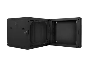LANBERG RACKOVÁ SKŘÍŇ 19" DVOUDÍLNÁ NÁSTĚNNÁ 9U/600X600 (FLAT PACK) ČERNÁ - obrázek 2
