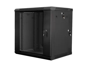 LANBERG RACKOVÁ SKŘÍŇ 19" DVOUDÍLNÁ NÁSTĚNNÁ 12U/600X600 (FLAT PACK) ČERNÁ