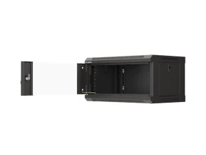 LANBERG RACKOVÁ SKŘÍŇ 19" NÁSTĚNNÁ 4U/540X350 (FLAT PACK) S PROSKLENÝMI DVEŘMI ČERNÁ - obrázek 9