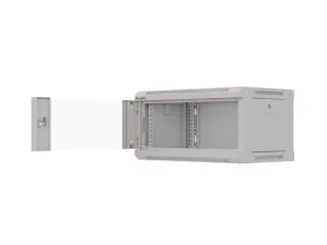 LANBERG RACKOVÁ SKŘÍŇ 19" NÁSTĚNNÁ 4U/540X350 (FLAT PACK) S PROSKLENÝMI DVEŘMI ŠEDÁ - obrázek 7