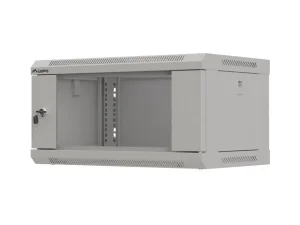 LANBERG RACKOVÁ SKŘÍŇ 19" NÁSTĚNNÁ 4U/540X350 (FLAT PACK) S PROSKLENÝMI DVEŘMI ŠEDÁ
