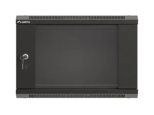 LANBERG 19" RACKOVÁ SKŘÍŇ PRO MONTÁŽ NA STĚNU 6U/540X350 (FLAT PACK) S PROSKLENÝMI DVEŘMI ČERNÁ - obrázek 4