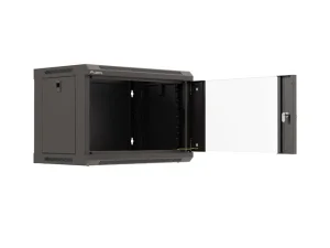 LANBERG 19" RACKOVÁ SKŘÍŇ PRO MONTÁŽ NA STĚNU 6U/540X350 (FLAT PACK) S PROSKLENÝMI DVEŘMI ČERNÁ - obrázek 5