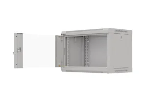 LANBERG 19" RACKOVÁ SKŘÍŇ PRO MONTÁŽ NA STĚNU 6U/540X350 (FLAT PACK) S PROSKLENÝMI DVEŘMI ŠEDÁ - obrázek 12