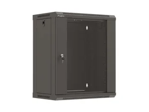 LANBERG 19" RACKOVÁ SKŘÍŇ PRO MONTÁŽ NA STĚNU 12U/540X350 (PLOCHÉ BALENÍ) S PROSKLENÝMI DVEŘMI ČERNÁ - obrázek 7