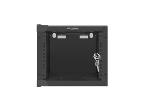 LANBERG RACKOVÁ SKŘÍŇ 10" NÁSTĚNNÁ 4U/280X310 (FLAT PACK) S PROSKLENÝMI DVEŘMI ČERNÁ - obrázek 2