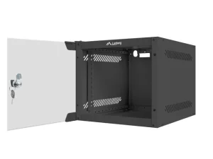 LANBERG RACKOVÁ SKŘÍŇ 10" NÁSTĚNNÁ 4U/280X310 (FLAT PACK) S PROSKLENÝMI DVEŘMI ČERNÁ - obrázek 4