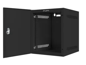 LANBERG RACKOVÁ SKŘÍŇ 10" PRO MONTÁŽ NA STĚNU 6U/280X310 PRO VLASTNÍ MONTÁŽ S KOVOVÝMI DVEŘMI ČERNÁ - obrázek 6
