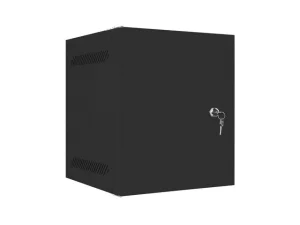 LANBERG RACKOVÁ SKŘÍŇ 10" PRO MONTÁŽ NA STĚNU 6U/280X310 PRO VLASTNÍ MONTÁŽ S KOVOVÝMI DVEŘMI ČERNÁ - obrázek 7